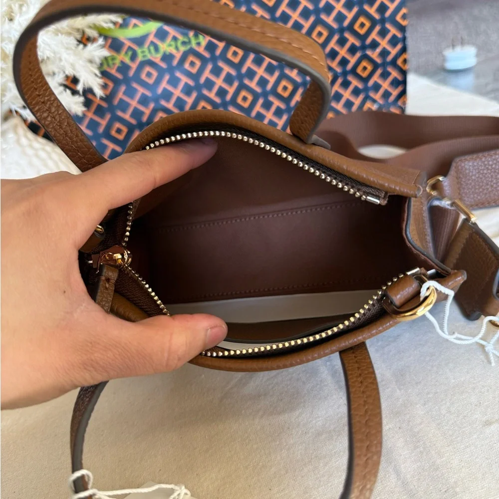 NWT , Tory Burch Blake mini Brown tote Bag ( crossbody )
